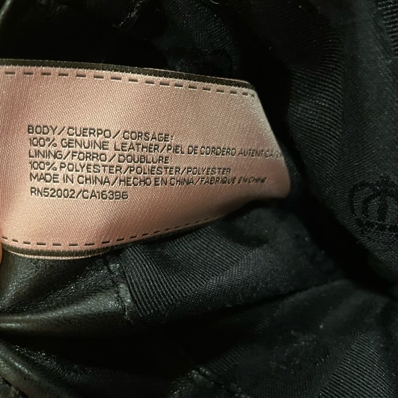 NWT Juicy Couture Narda Leather Quilted Bag Black - Picture 12 of 14